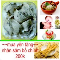 Tổ yến thô + tặng sâm . Tổ yến nguyên chất 100gr. Tổ yến cho bé. Tổ yến già. Quà biếu. Yến sào
