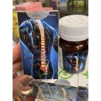 Toạ cốt thiên ma thống phong hoàn-Malaysia_ Chai sành, nắp trắng, viên có chữ