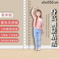 Toàn Bộ Tấm Chống Khâu Trẻ Em Đo Chiều Cao Dán Tường Học Sinh Thước Đo Chiều Cao Cho Bé Giấy Dán Tường Có Thể Tháo Rời Không Làm Tổn Thương Tường