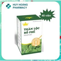 TOÀN LỘC BỔ PHẾ KINGPHAR thanh nhiệt, nhuận phế hộp 40 viên