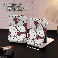Toàn Màn Hình Hello Kitty Bé Gái Ký Túc Xá Sinh Viên Văn Phòng Di Động Gấp Gương Trang Điểm Gương Để Bàn Gương Nhỏ 12.31