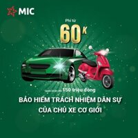 Toàn quốc [E-voucher] Bảo hiểm TNDS bắt buộc xe ô tô - Bảo hiểm Quân đội MIC