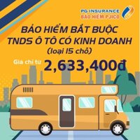 Toàn Quốc [E-voucher] PJICO - Bảo hiểm TNDS bắt buộc xe ô tô có kinh doanh - Loại 15 chỗ ngồi