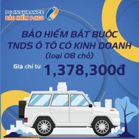 Toàn Quốc [E-voucher] PJICO - Bảo hiểm TNDS bắt buộc xe ô tô có kinh doanh - Loại 8 chỗ ngồi