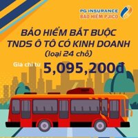 Toàn Quốc [E-voucher] PJICO - Bảo hiểm TNDS bắt buộc xe ô tô có kinh doanh - Loại 24 chỗ ngồi