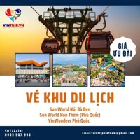 Toàn quốc [E-voucher] Vé tham quan - Cáp treo Sun World Bà Đen - Tây Ninh