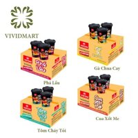 [Toàn quốc] [Thùng 24 ly] MÌ LY TRỘN VIFON VỊ PHÁ LẤU / GÀ CHUA CAY / TÔM CHÁY TỎI / CUA XỐT SỐT ME - 75g/LY - VIFON