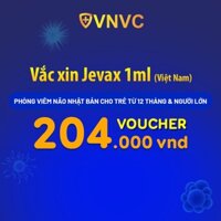 Toàn quốc [Voucher giấy] Vắc xin Jevax 1ml (Việt Nam) tại VNVC phòng Viêm não Nhật Bản