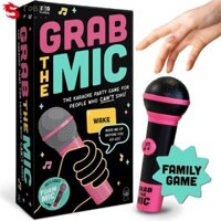 Tobie Grab Mic Board Games, Tiệc Gia Đình Micro Vui Nhộn Trò Chơi Karaoke Gia Đình, Dành Cho 2-10 Người Chơi Trứng May Mắn 250 Thẻ Lời Ca Sĩ Xấu Trò Chơi Bảng Quà Tặng Trẻ Em