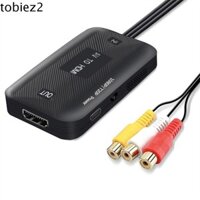 Tobiemi AV sang HDMI Bộ chuyển đổi Cáp RCA Cáp âm thanh đa năng Bộ chuyển đổi Video Cáp RCA sang HDMI RCA Bộ chuyển đổi HDMI Nữ / Nam