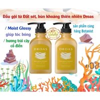 {Tóc bết trở nên bóng,} Dầu gội Botanist Droas từ bùn khoáng thiên nhiên Màu vàng Moist Glossy tăng độ bóng cho tóc