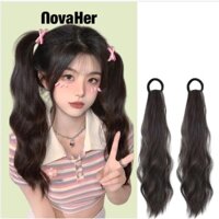 Tóc Giả Bím Đôi Dây Rút NovaHer - Phong Cách Hàn Quốc Dễ Thương Cho Cosplay & Thời Trang