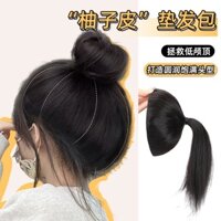 Tóc giả búi củ tỏi búi tóc giả tròn cho học sinh nữ dễ thương dễ dàng sử dụng tiện lợi [Bubblu14]