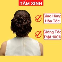 Tóc giả, búi tóc giả trung niên retro cổ điển