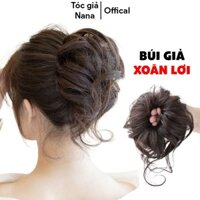 Tóc giả búi xoăn lơi, búi tóc giả trung niên cho nữ N307