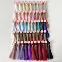 Tóc giả búp bê cotton Yale BJD/SD, tóc thẳng bằng sợi chịu nhiệt, chiều rộng 15cm chiều cao 1m DIY