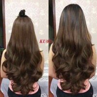 Tóc giả cao cấp kẹp chữ u xoăn dài