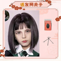 Tóc giả cos Pansiparkinson Bob đầu ngắn tóc thẳng Slytherin không khí tóc mái đầy đủ