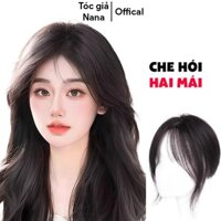 Tóc giả hai mái 4D tóc thật 100%, tóc giả che hói che thưa phủ bạc N213