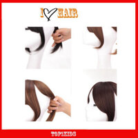 Tóc Giả Kẹp Che Hói, Che Tóc Bạc MÁI LAYER Loại Thẳng no1Kids - no1wow_083992 💖CK1💖