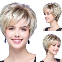 Tóc Giả Lady, Tóc Giả Ngắn Slanted Bangs