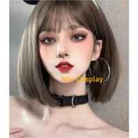 Tóc giả lưới hoa [Sẵn] Wig teen/lolita/cosplay D3050 - nguyên đầu cúp ngắn [Miu Cosplay]