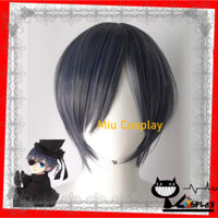 Tóc giả lưới hoa [sẵn] Wig/tóc giả cosplay Ciel - Kuroshitsuji: Hắc quản gia màu xanh xám [Miu Cosplay]