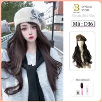 Tóc giả mũ nồi len Bích Vân , nón tóc giả thời trang Hàn Quốc