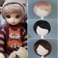 Tóc Giả Ngắn Thẳng Cho Búp Bê 15-16cm 1 / 6 bjd 28cm