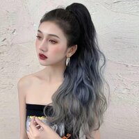 Tóc giả ngoặm xù kẹp ombre 3 màu ảnh thật - Socola