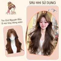 Tóc giả nguyên đầu 2 mái bay dáng xoăn - Tóc Giả Cao Cấp VyMy