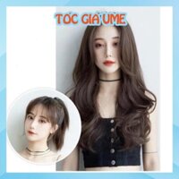 Tóc Giả Nữ Cả Đầu Đẹp Tóc Giả Nguyên Đầu Mái Bay Không Mái Dài Xoăn Đuôi 💖𝑭𝑹𝑬𝑬𝑺𝑯𝑰𝑷💖