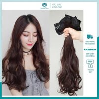 Tóc giả nữ kẹp ❤️FREESHIP❤️ Tóc giả kẹp phím phồng xoăn dài hai bên COMBO 3 DẢI