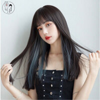 Tóc Giả Nữ Nguyên Đầu Cao Cấp Thẳng Light Xanh Xu Hướng Mới