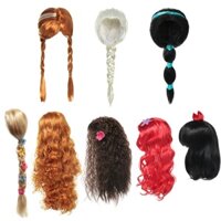 Tóc Giả Thắt Bím Hóa Trang Công Chúa Elsa Anna Aurora Belle Jasmine Rapunzel Moana