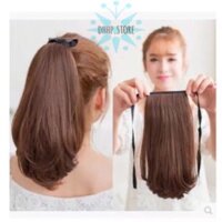 Tóc giả tơ cao cấp/ Tóc giả cột đuôi cúp ngắn - Hàng mới về