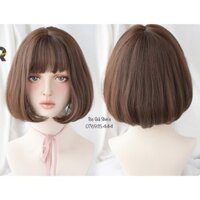 Tóc giả tóc ngắn xoăn cụp