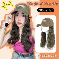 tóc giả uốn xoăn dạng mũ thời trang sành điệu cho nữ