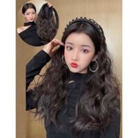 tóc giả xù kèm cài băng đô xích❤️ freeship 50k❤️ tóc có sẵn cài băng đô