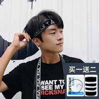 Tóc Hàn Quốc ban nhạc nam phố người đeo băng mặt phong trào cá nhân INS Khăn trùm đầu rộng bên đơn giản phối Mũ Đợi Đầu đa năng