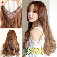 Tóc kẹp V xoăn dài 45cm Sỉ 55k - Nâu vàng 230