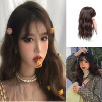Tóc Mái Giả Xoăn Tàng Hình Tự Nhiên Thời Trang Hàn Quốc Cho Nữ