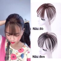 Tóc mái thưa 3D tự nhiên, che hói tóc bạc đỉnh đầu