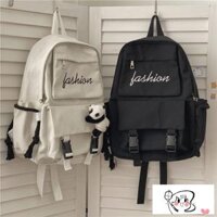 Tóc nam Tóc đen Tóc Cô gái Túi du học Hàn Quốc In Hồng Kông Gió Retro Tooling Shoulder Bag Backpack Casual Male