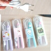 [Tóc nhanh tại chỗ] Máy duỗi tóc hoạt hình Kẹp tóc thẳng Mini Máy uốn tóc thẳng kép Máy uốn tóc tự động Máy duỗi tóc thẳng Kẹp thẳng