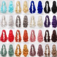 Tóc Xoăn Tóc Giả Dài Cho Nữ Bé Gái, Tóc Giả Sóng Xoăn Dài Tóc Giả Có Nổ Cho Cosplay, Lễ Hội Âm Nhạc, Hàng Ngày, Đám Cưới