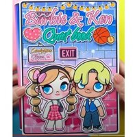 Toca Life World Quiet book - Ngôi nhà của Barbie và Ken, Búp bê giấy - CandyHome Paper