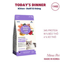 Today dinner kiten là  thức ăn hạt cho cho mèo con dưới 12 tháng tuổi túi 1kg