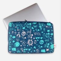 Tòhe – Bọc laptop Họa tiết xanh ngọc