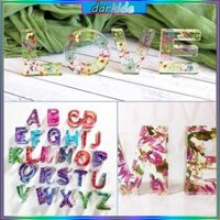 Tối 1 Bộ Chữ Cái Tiếng Anh Khuôn Bảng Chữ Cái Khuôn DIY Polymer Đất Sét UV Epoxy Khuôn